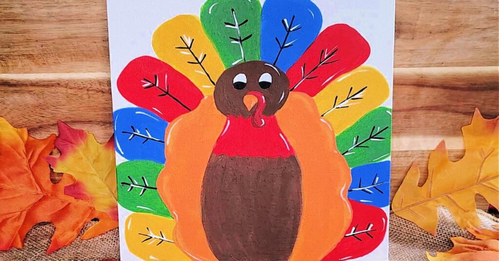 Fun and Festive Turkey Painting For Kids