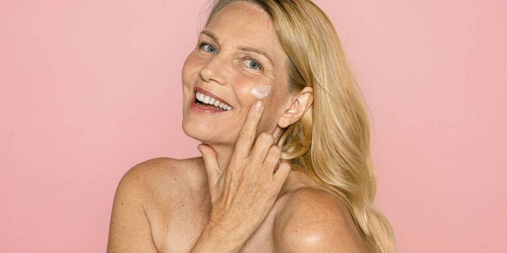 Vaginal estrogen cream for the face